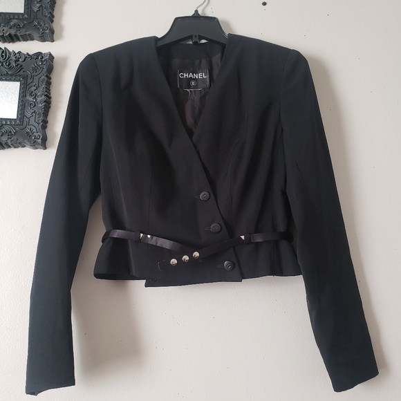 CHANEL Jackets & Blazers - CHANEL Crop Wool Blazer